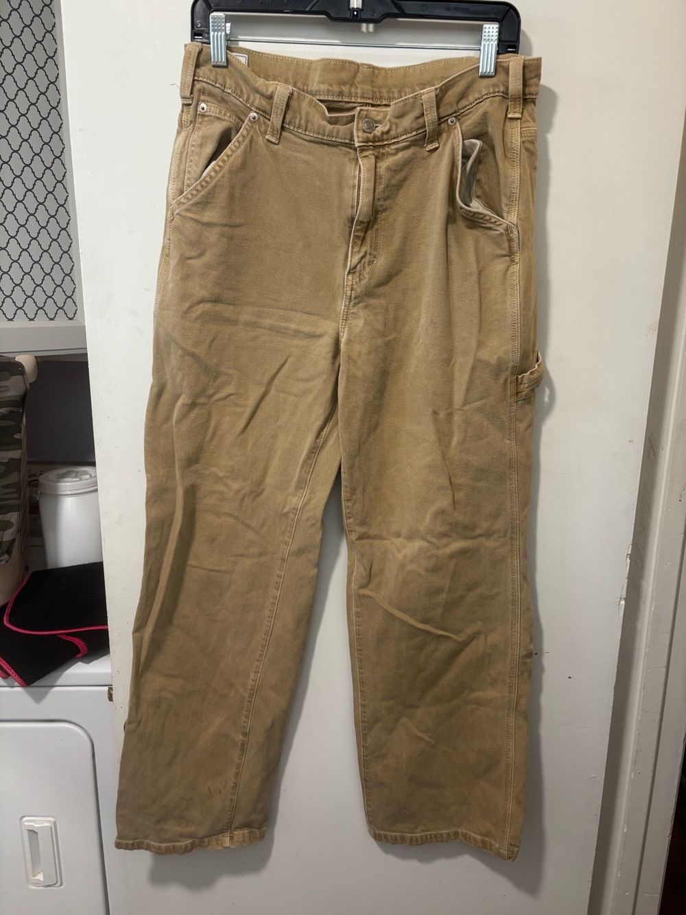 GAP Pants Khaki Brown Tan 90s Loose Carpenter work Jeans Pants women’s Size 30
